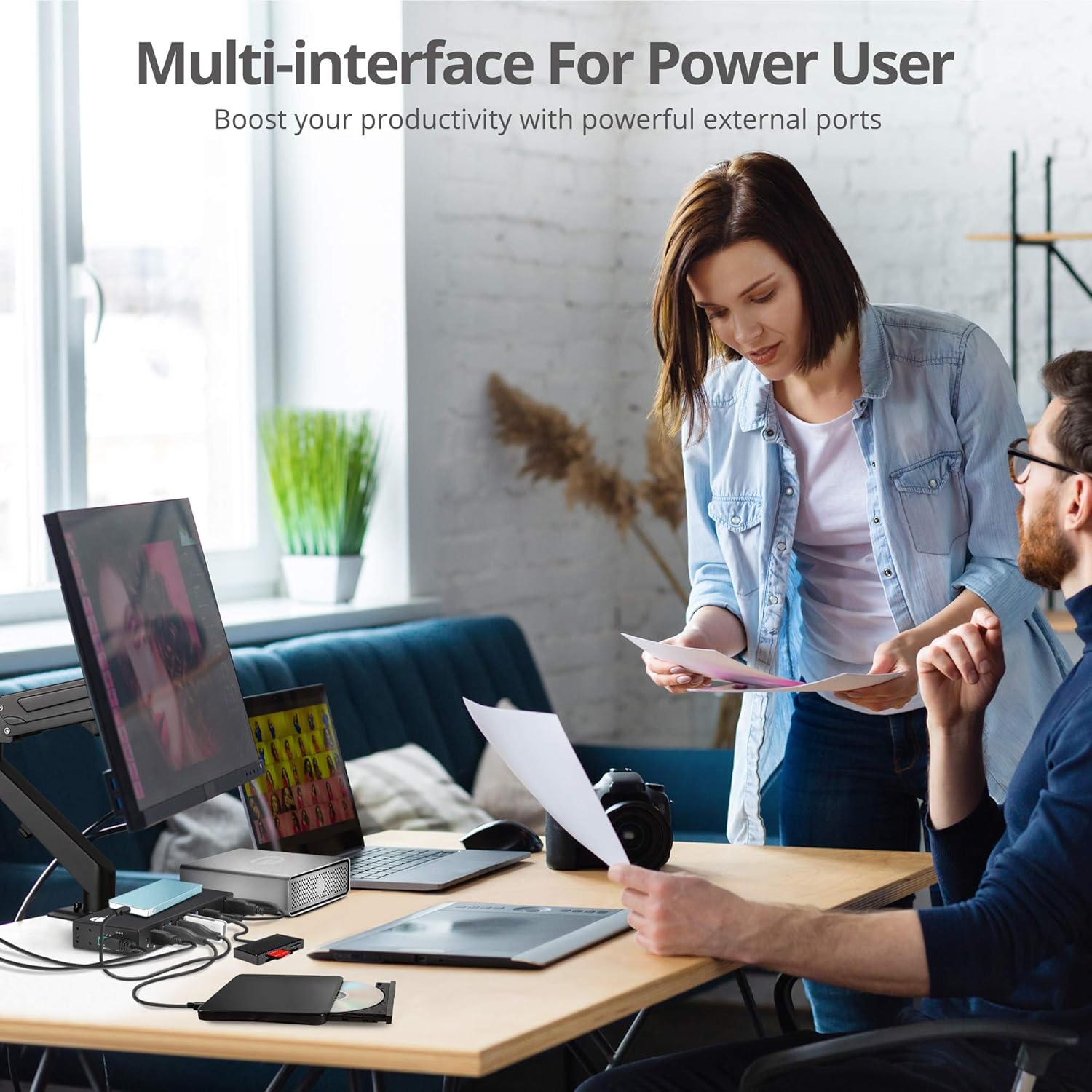 SIIG Industrial Powered USB C & USB 3.1 Hub, Splitter, 10 Port, Powered Multiport Hub Expander for Desktop, Laptop, Tablets, Cellphone, External HD, Keyboard and Mouse (ID-US0811-S1) : Electronics