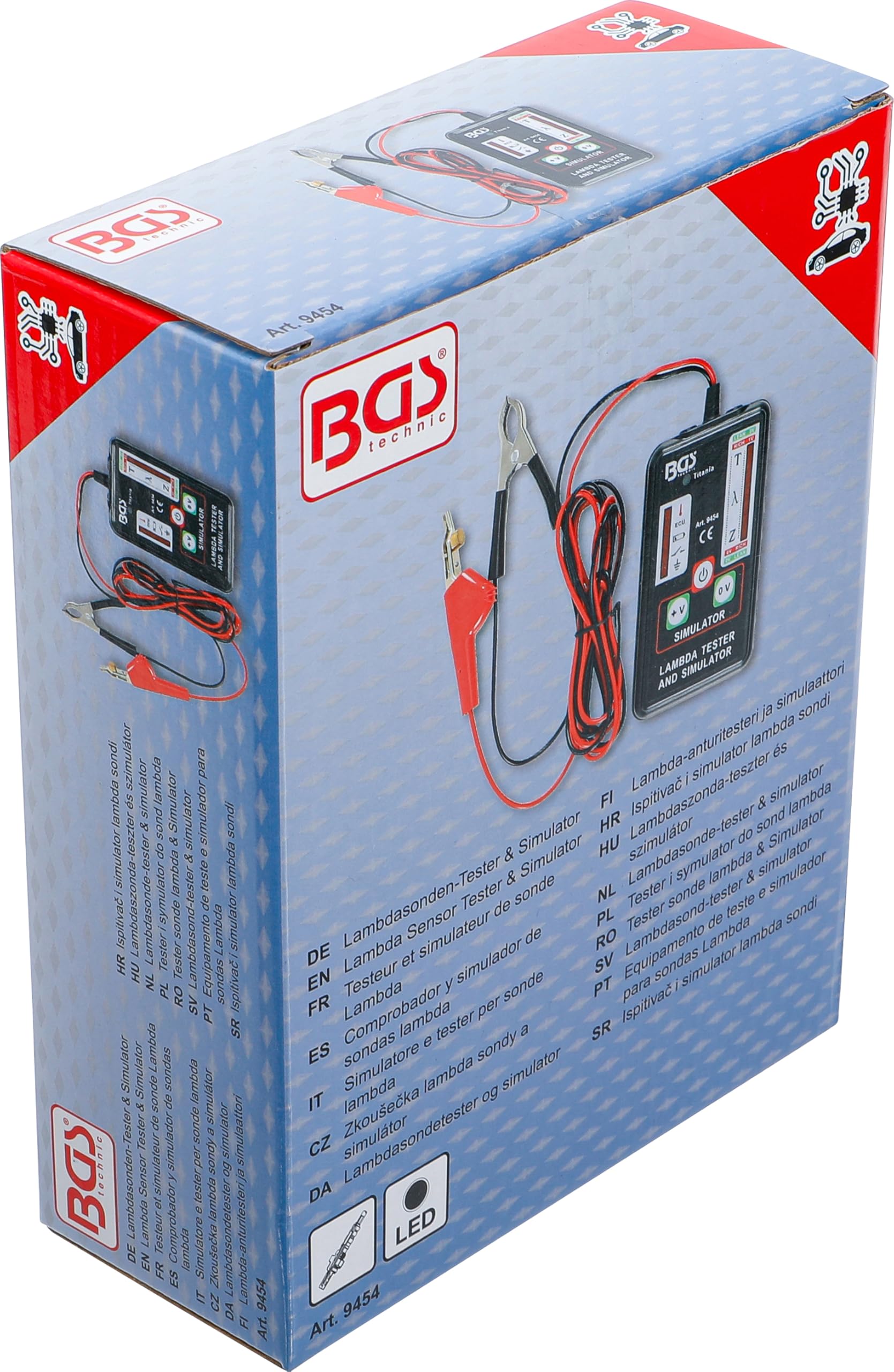 BGS 9454 | Tester i symulator do sond lambda