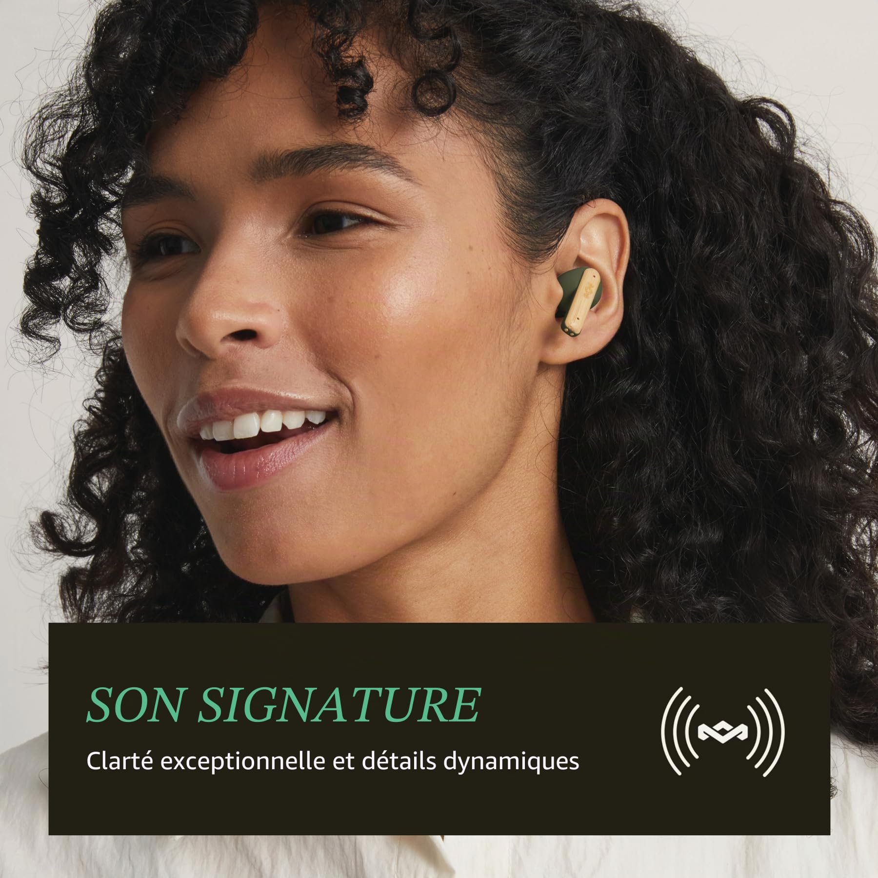 House of Marley Little Bird Écouteurs Bluetooth sans Fil IPX4 - Vert
