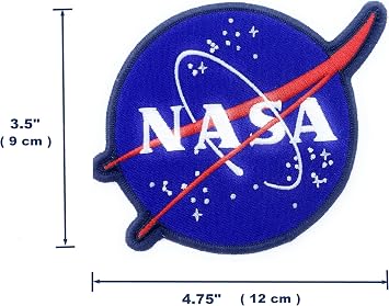 NASA Patch Embroidered Iron on Patches Space Patch Sewn on Official Logo Patches Embroidery Souvenir Badge NASA Stores Online