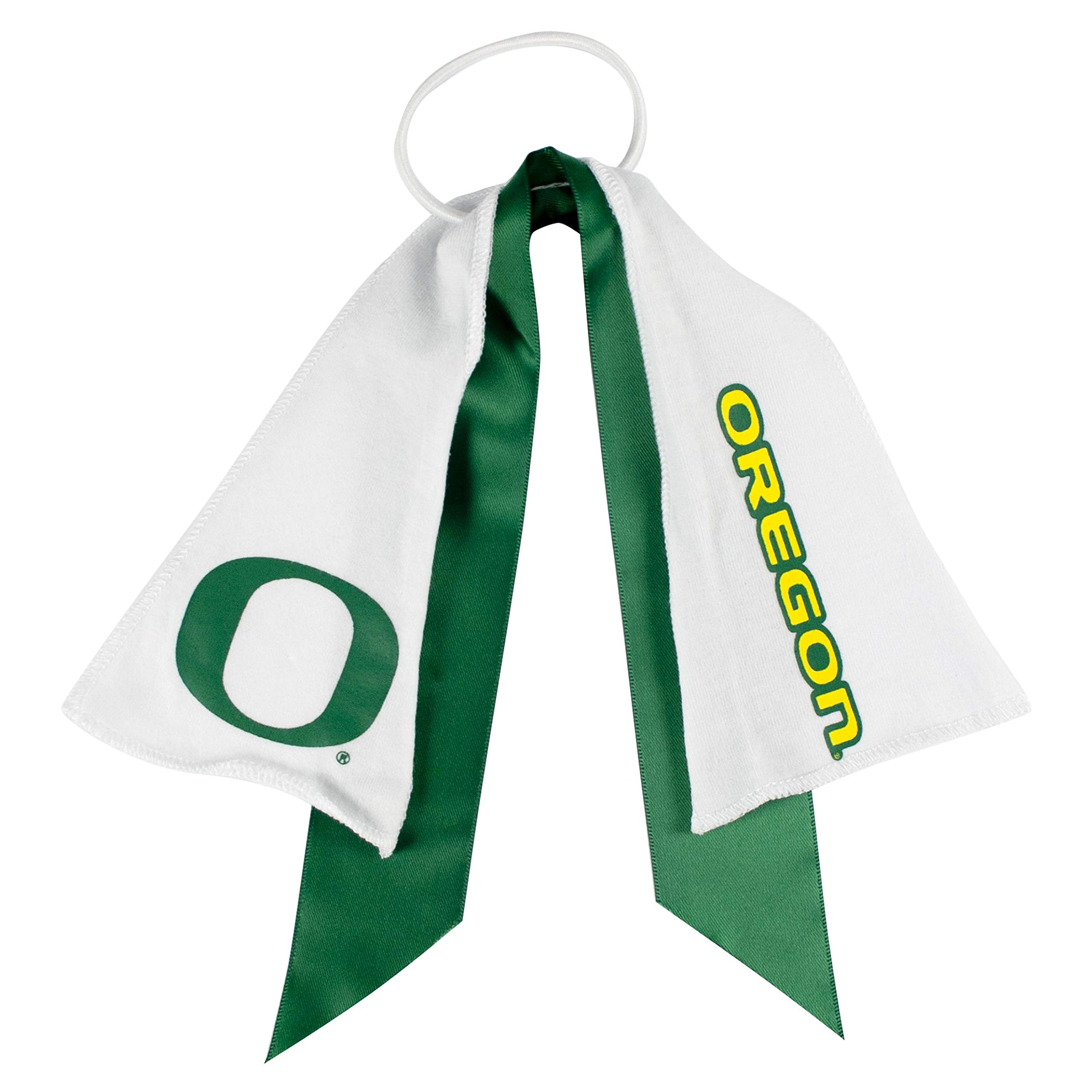 Littlearth Womens NCAA Oregon Ducks Ribbon Ponytail Holder, Team Color, One Size