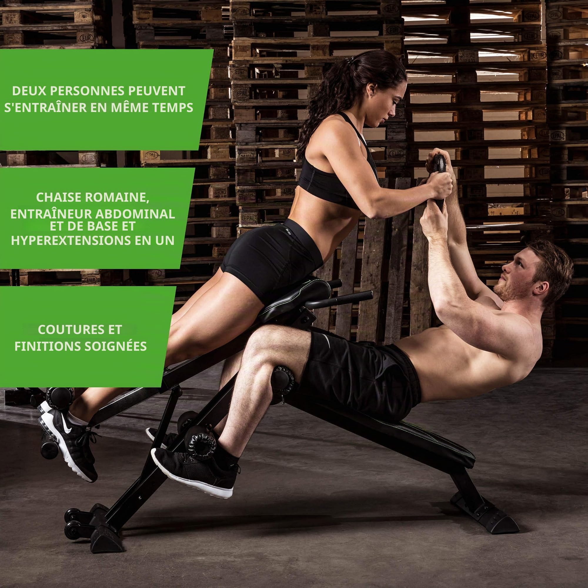 Tunturi CT80 Banc de Musculation Abdos/Lombaires