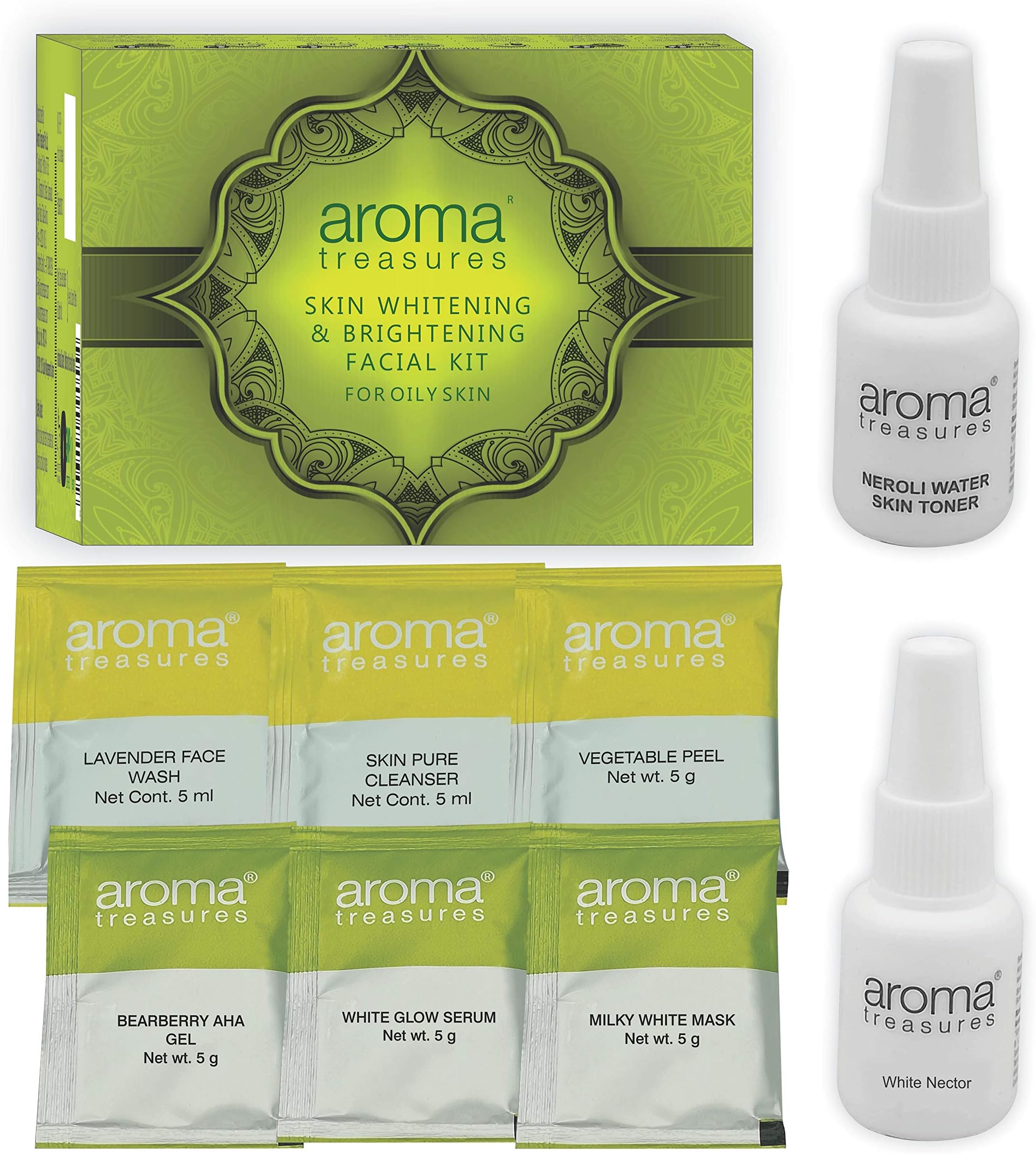 Aroma TreasuresSkin Brightening Facial Kit For Oily Skin