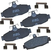 Vista 112 de Pastillas de freno traseras cerámicas Bendix Premium SBC1337 para Cadillac CTS 2014-2008, SRX 2016-2010, Chevrolet Camaro 2015-2010, Saab 9-4X 2011
