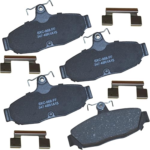 Miniatura 114 de Bendix Pastillas de freno traseras de cerámica Premium SBC1100 para Nissan Frontier 2024-2005, Xterra 2015-2005, Suzuki Equator 2012-2009