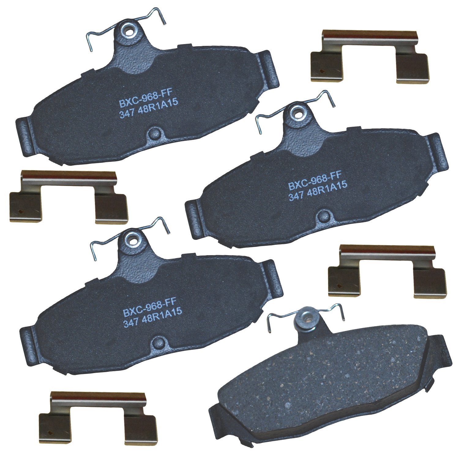 Bendix Premium SBC347 Ceramic Rear Brake Pads for Select Models Ford Cougar, Mustang, Taurus, Thunderbird, Lincoln Continental, Mark VII, Mercury Sable