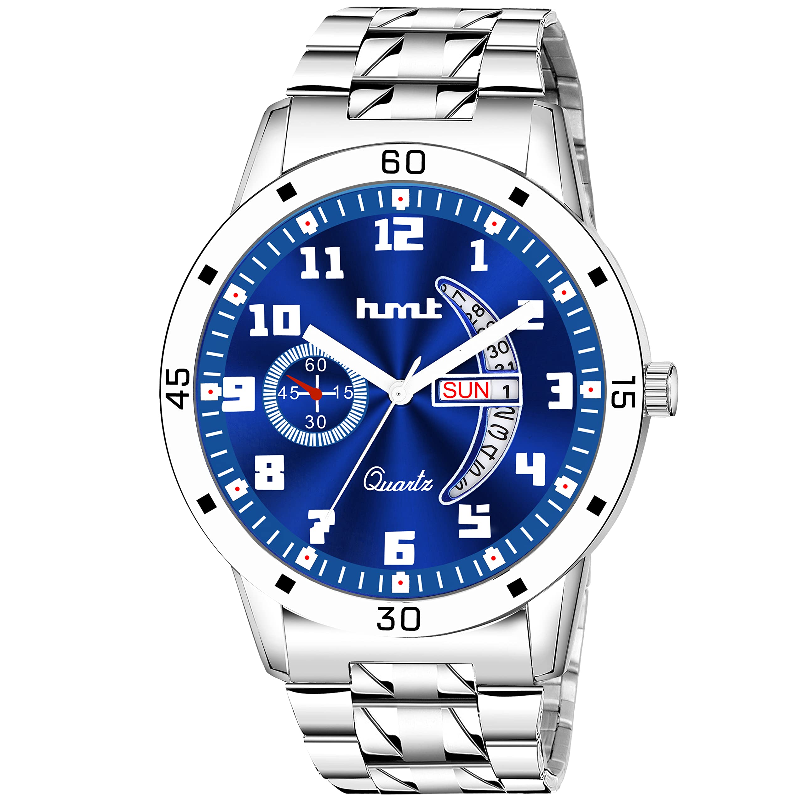 DENZER HILLS Analogue Mens Watch (White Sarkari Case Black Designer Dial Watch) (B0BSLKW58P) Amazon Price History, Amazon Price Tracker