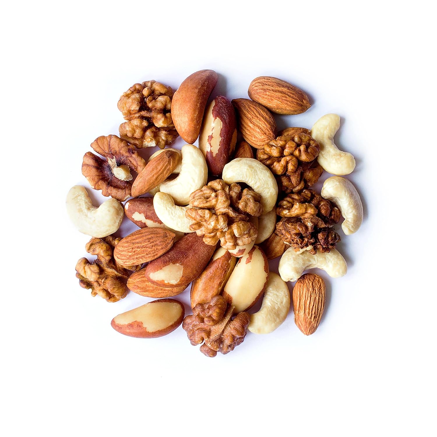 Food to Live Mixed Raw Nuts, 8 Pounds – Cashews, Brazil Nuts, Walnuts, Almonds, Unsalted, Kosher, Vegan, Bulk