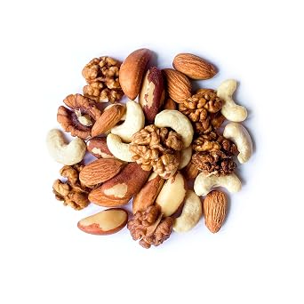 Food to Live Mixed Raw Nuts, 8 Pounds Cashews, Brazil Nuts, Walnuts, Almonds, Unsalted, Kosher, Vegan, Bulk