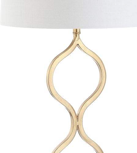 Miniatura 5 de JONATHAN Y JYL3028A Levi - Lámpara de mesa LED de metal/cristal de 31.5 pulgadas, lámpara de mesa de noche de transición contemporánea para