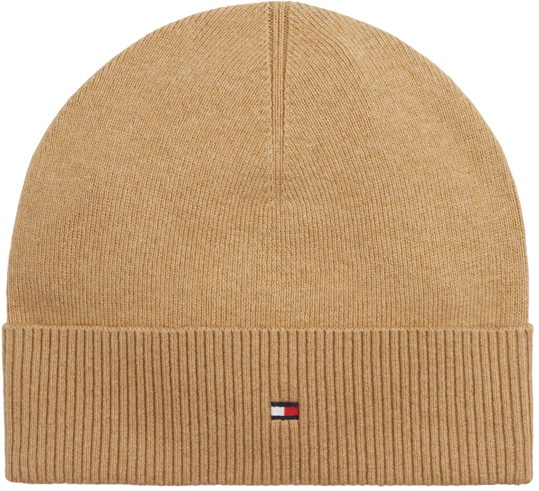 Tommy Hilfiger Men's TH Flag Lightweight Beanie AM0AM14068 Beanie, Beige, One Size