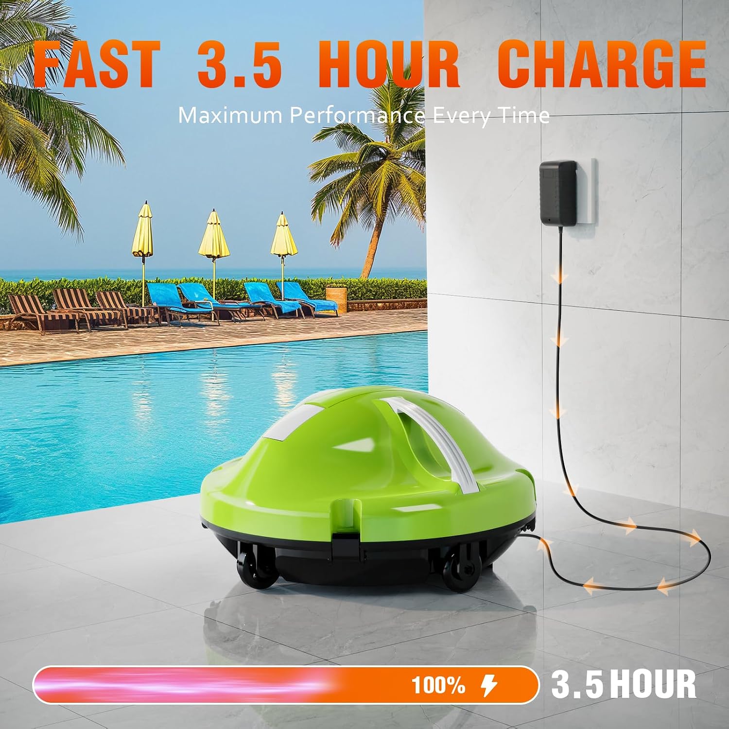 Pool Vacuum for Above Ground Inground Pools Up to 1100 Sq.Ft,JQR-V201