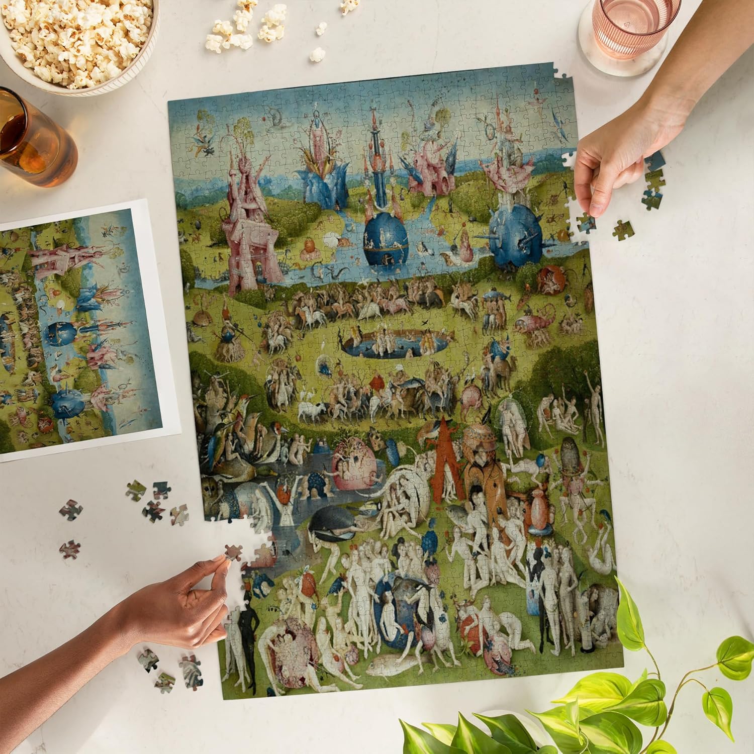 The Garden of Earthly Delights, (Artist: Hieronymus Bosch c. 1480), Masterpiece Classic (1000 Piece Puzzle, Challenging Jigsaw Puzzle for Adults, Made in USA)