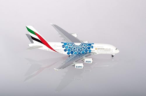 Herpa 533713 Emirates Airbus A380-Expo 2020 Dubai Mobility Entrega de miniaturas para colección de manualidades y regalo