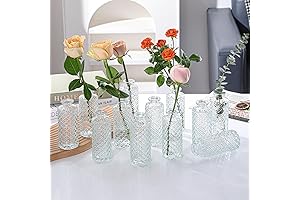 Brilliant Clear Bud Vases Set for Versatile Decoration