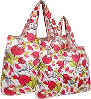 Vista 13 de allydrew Large & Small Foldable Tote Nylon Reusable Grocery Bags, Set of 2