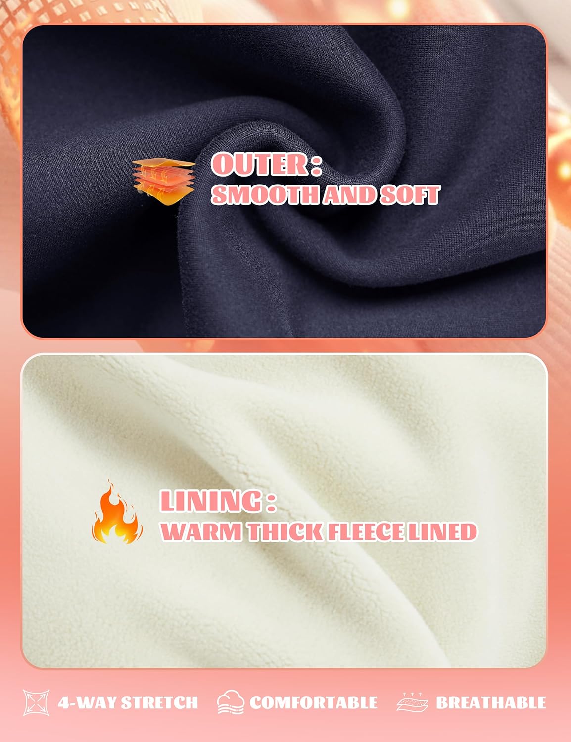 Girls Fleece Lined Leggings Black Winter Thermal Warm Clothes Running Thick Pants Cold Weather for Kids 5-13 Years - Image 4