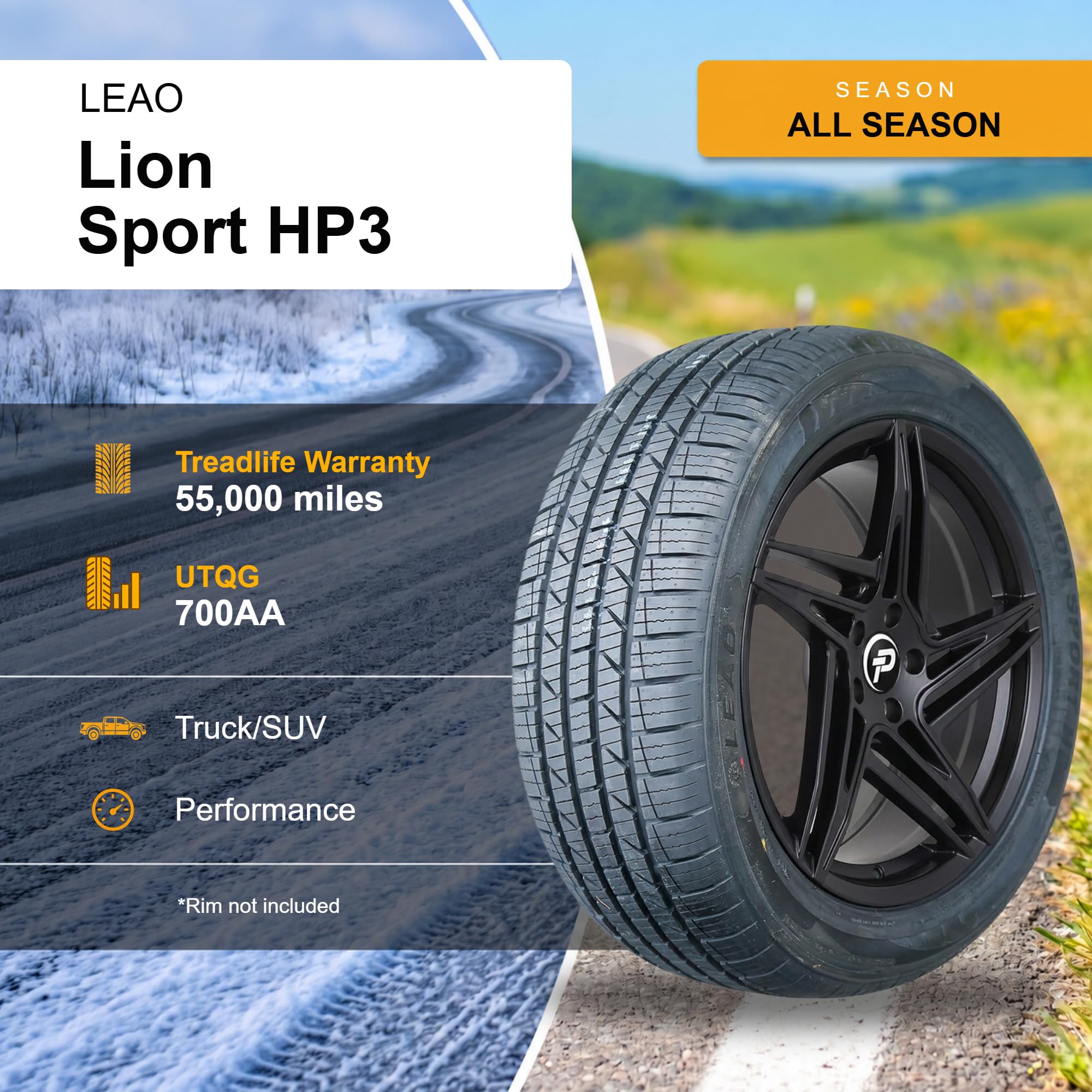 Amazon.com: Leao Lion Sport HP3 235/65R17 104H BSW | Truck/SUV