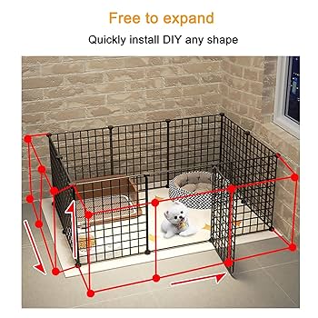 Amazon | 小動物のベビーサークル、有刺鉄線の犬用ケージ、DIY
