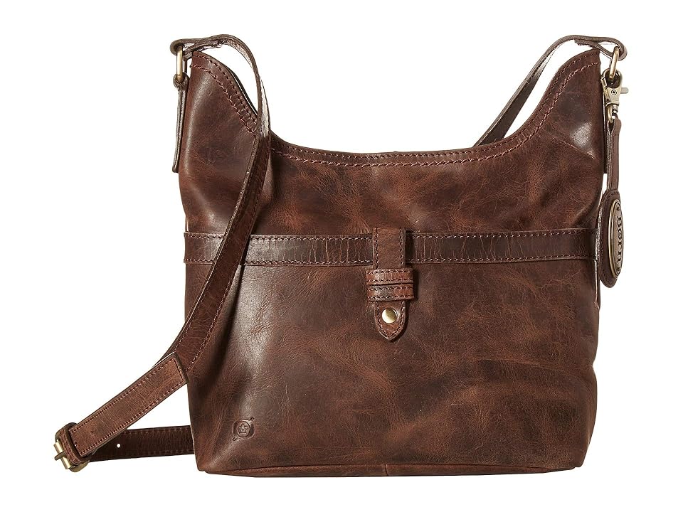 

Born Primo Crossbody w/ Embossed Brocade (Chocolate) Cross Body Handbags