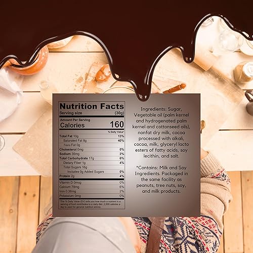 Miniatura 2 de Kidu Obleas de chocolate oscuro para despensa, 32 onzas, 2 libras a granel en bolsa resellable