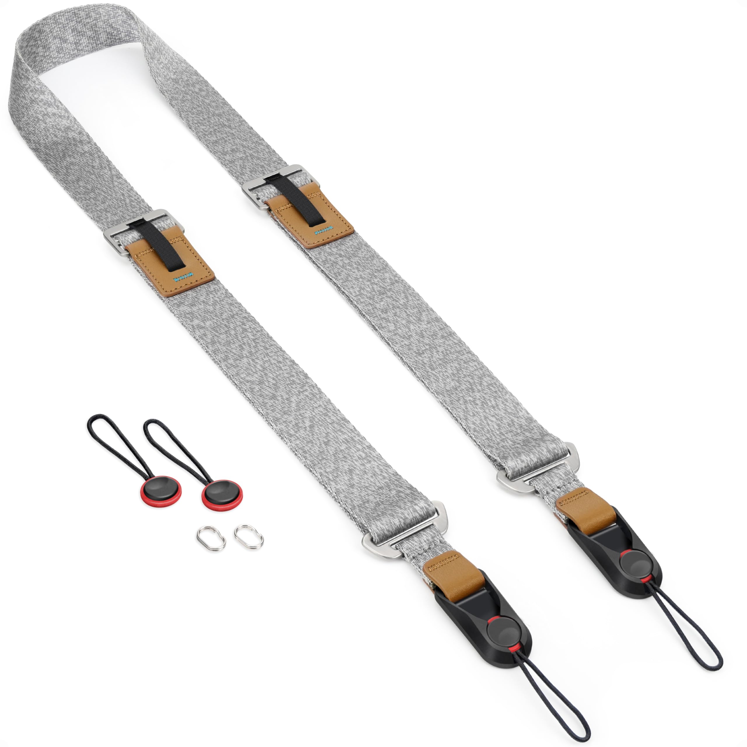 Sunya Tracolla per Fotocamera con sgancio rapido, realizzata in nylon avanzato, regolabile con una mano, compatibile con tutte le fotocamere, carico massimo 90 kg.