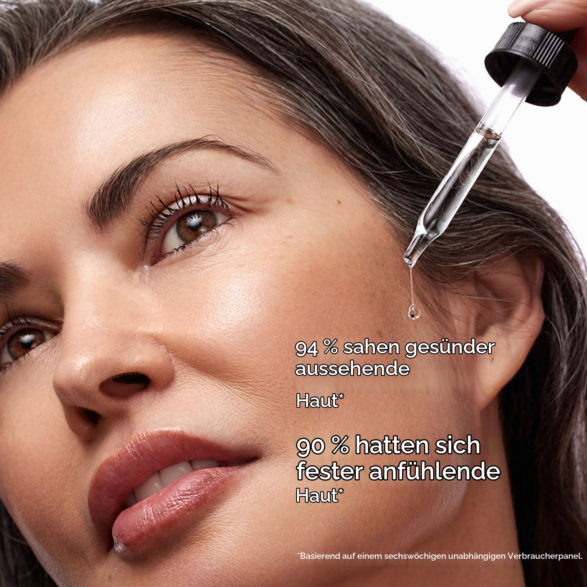 DRMTLGY Nadelloses Serum - Feuchtigkeitsspendendes Gesichtsserum mit Hyaluronsäure, Peptiden & Ceramiden - 30ml