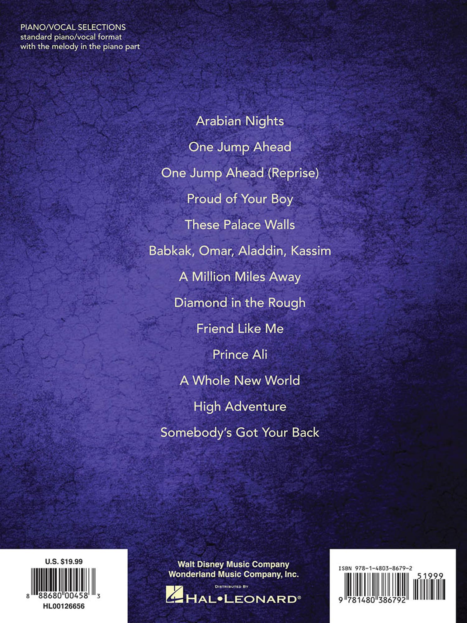 Aladdin. Piano, Voix & Guitare.