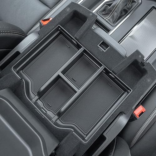 PIMCAR Compatible con Dodge RAM 1500 2500 3500 2019-2023 Organizador de consola central, material plástico ABS, accesorios interiores, caja de