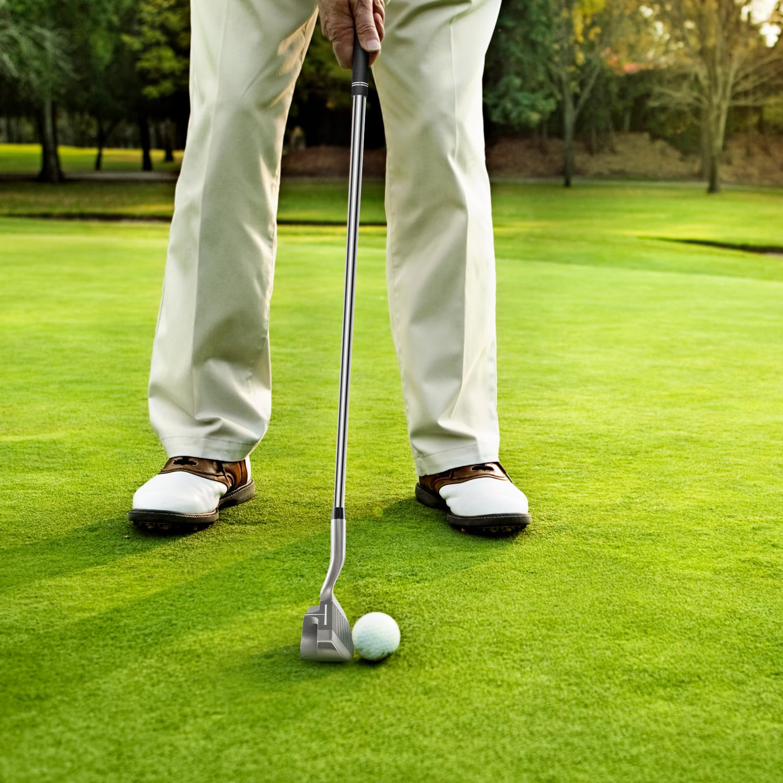 GOPLUS Golf Club Chipper, Cuña de Lanzamiento y Astillado para Diestros de 36 Grados para Hombres y Mujeres, Palo de Golf Corta Golpes de su Juego Corto, 89 cm