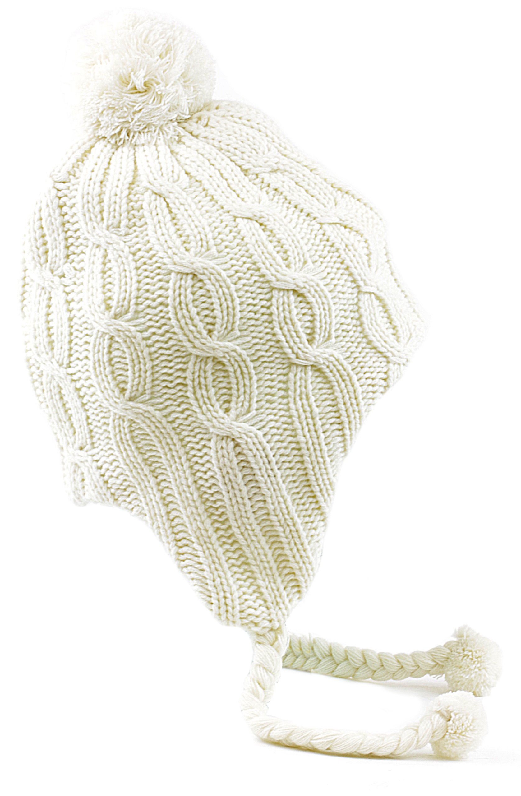 KitSound KSBEPCC Casque Intra-auriculaire Bonnet péruvien tricoté avec Pompon pour iPhone, iPod, iPad Mini et Lecteur MP3