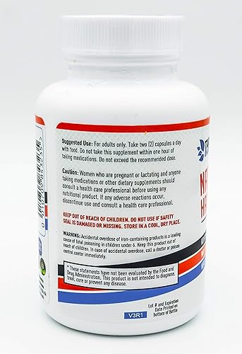 Miniatura 3 de Cabello natural, piel y uñas, 60 cápsulas que promueven el crecimiento del cabello y ayudan a espesar los folículos capilares, fortalecedor de uñas,