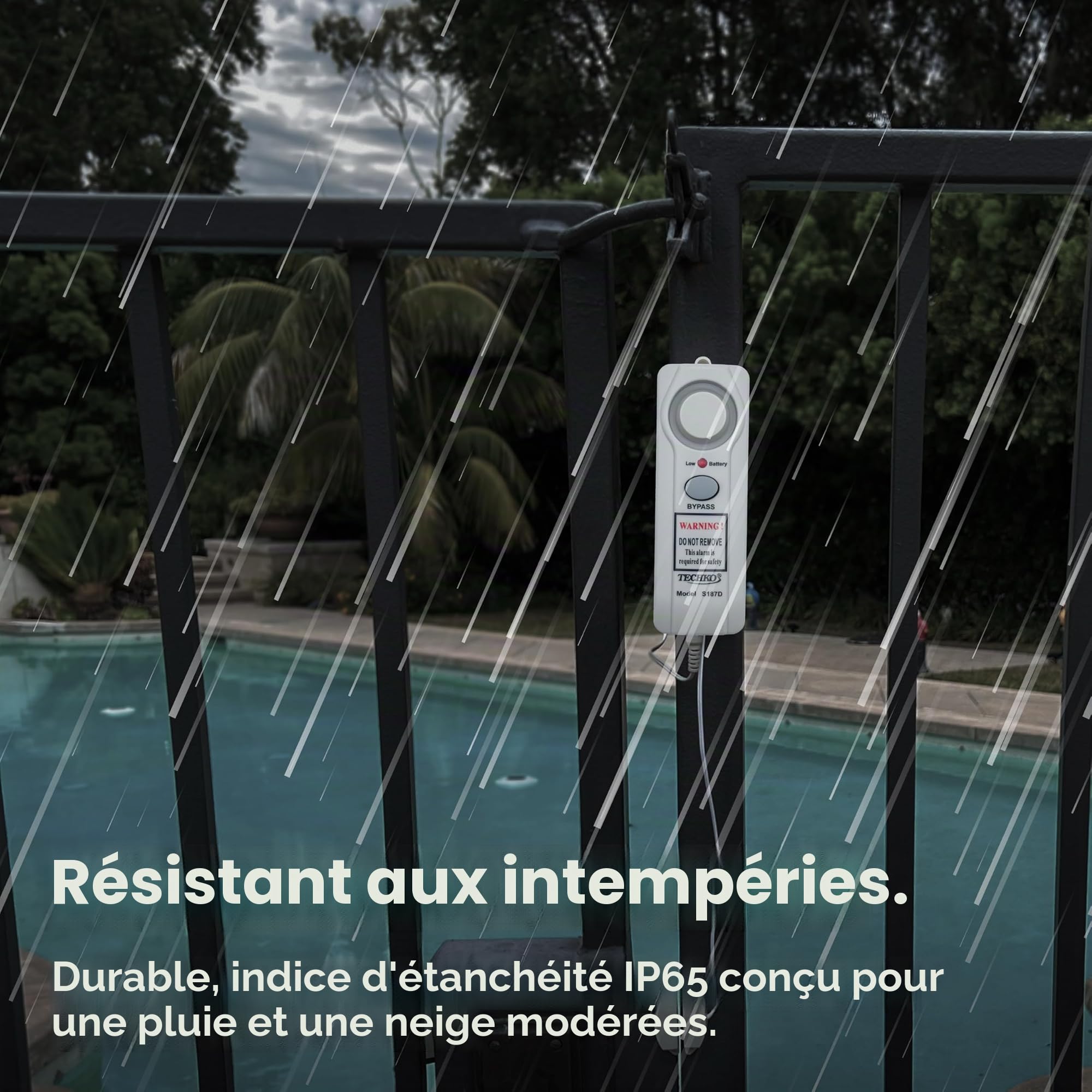 Techko Alarme de Piscine sûre S187D