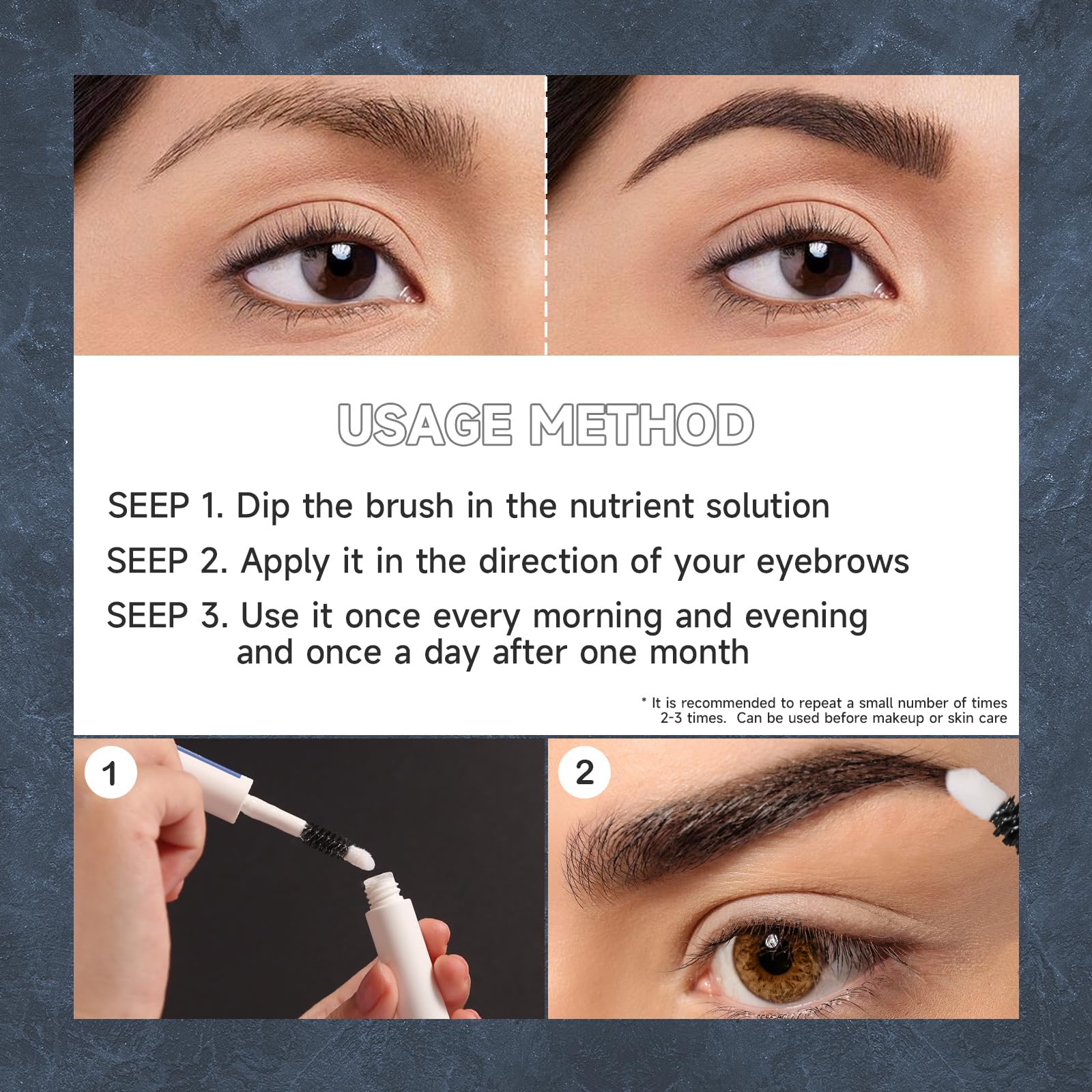 Siero Sopracciglia Ricrescita Rapida,Siero Sopracciglia-Per una Crescita Rapida e Sopracciglia Piene,Rafforza e Stimola la Rapida Crescita Delle Sopracciglia,Rende le Sopracciglia Piene,Spesse