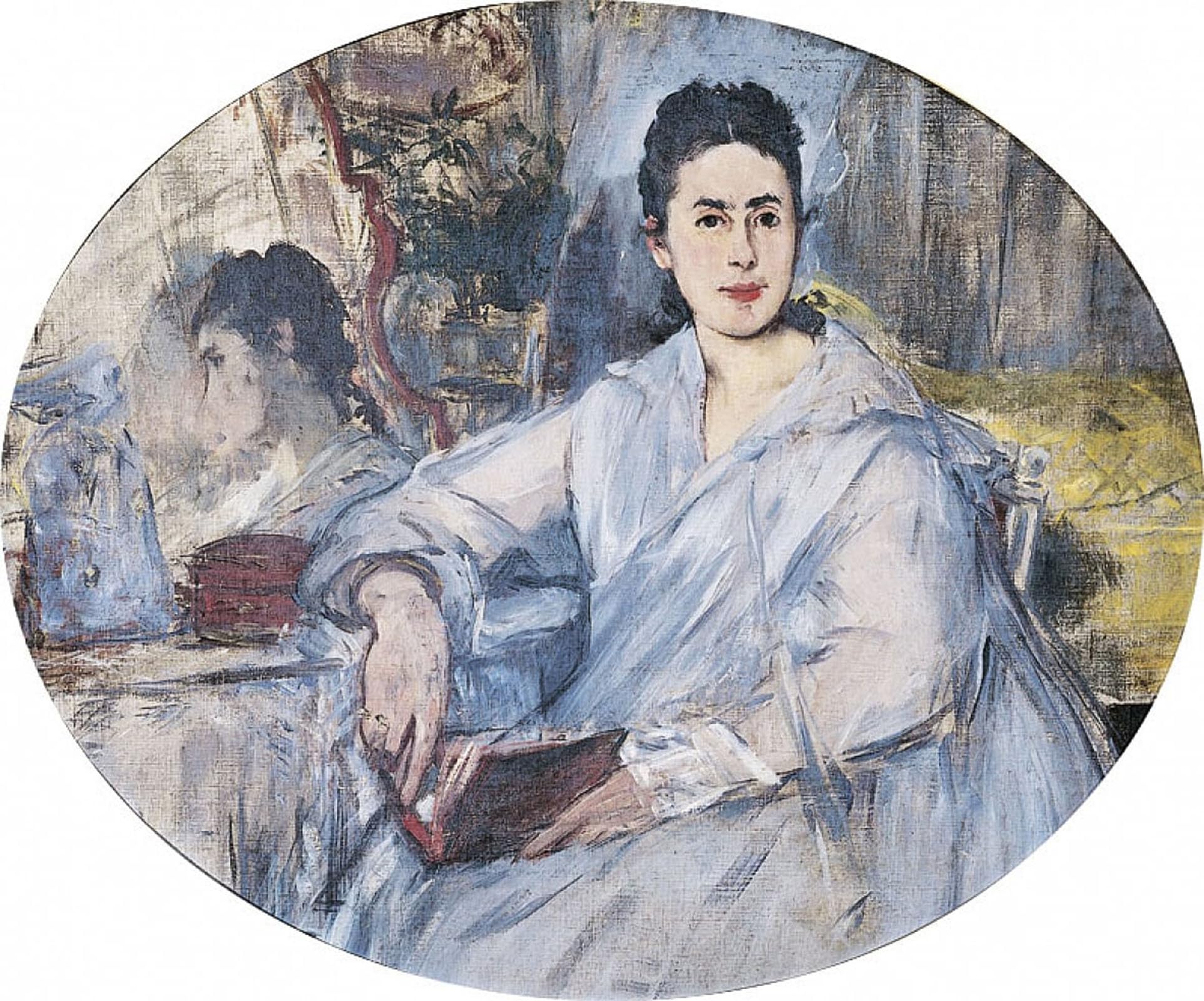 SERENDIPITP Vintage Picture Print on Canvas Wall Art Poster Marguerite De Conflans by Edouard Manet Artwork Print Poster for Wall Decor 60x90cm