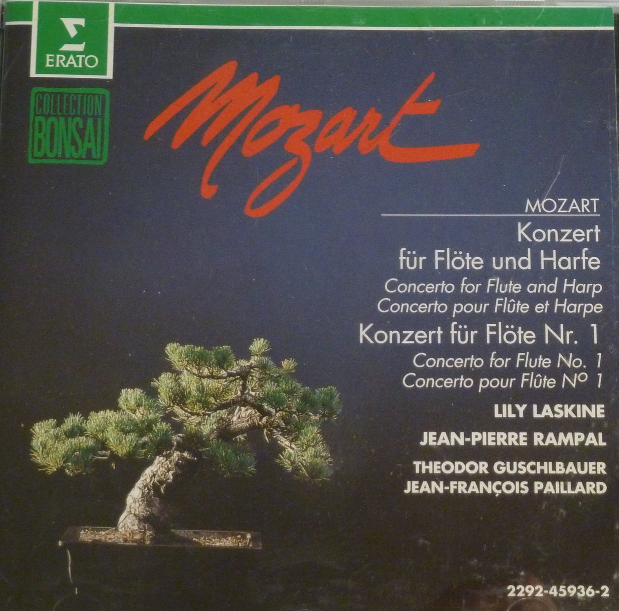 Flute & Harp Concerto [Audio CD] Mozart; Rampal; Laskine; Paillard and Vso
