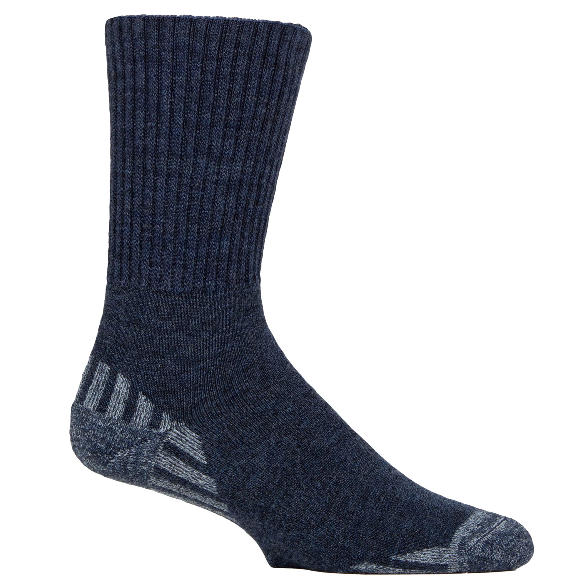 Iomi Men's Navy Diabetic Walking Socks For Cushioned Extra Wide Seamless Hiking Socks | Soft Top Merino Boot Socks (Uk, Numeric, 9, 11, Regular, Regular, )