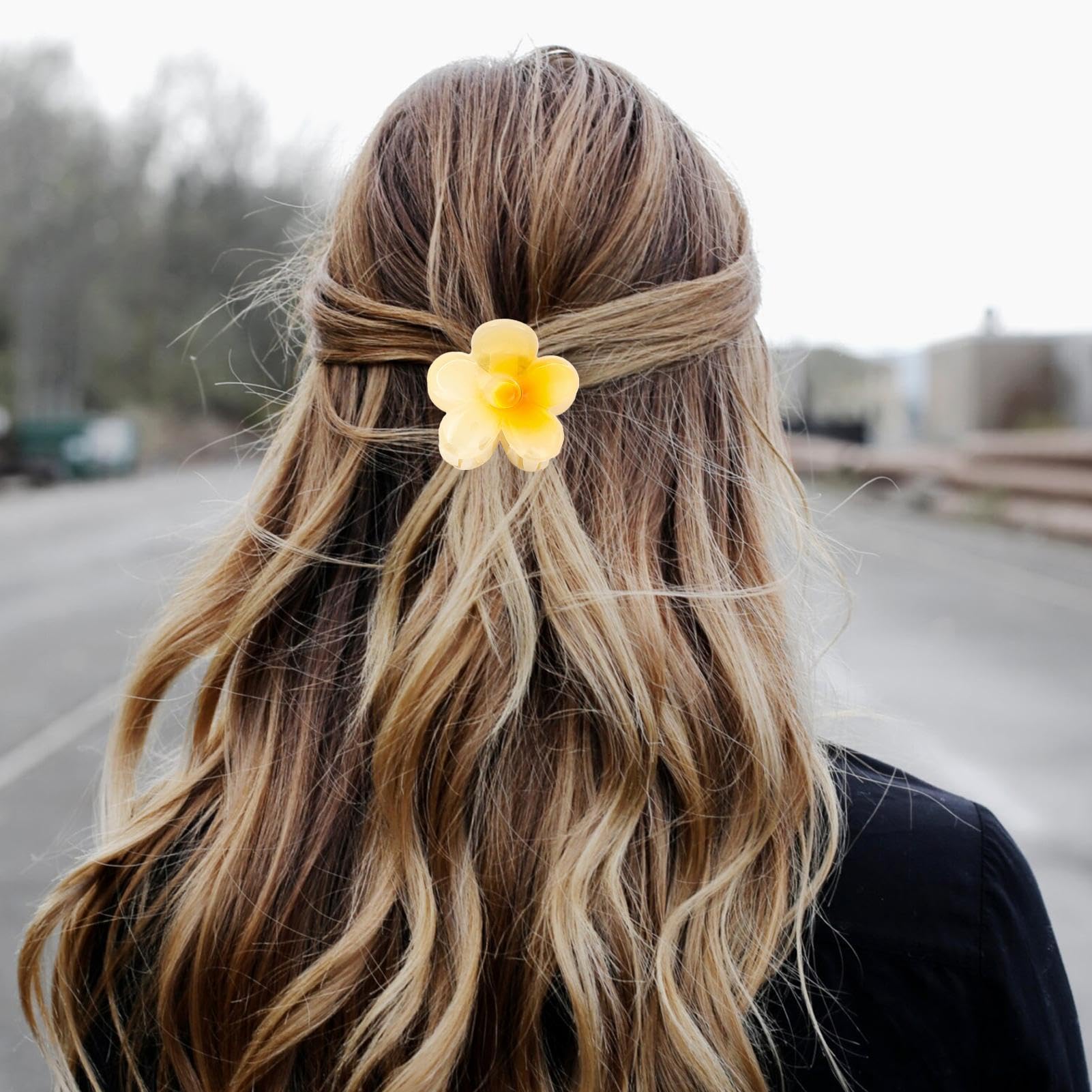 3 Blumen-Haarklammern Von Miniluck – Großer Halt Für Dickes & Dünnes Haar, Niedliche Haarspangen Für Damen