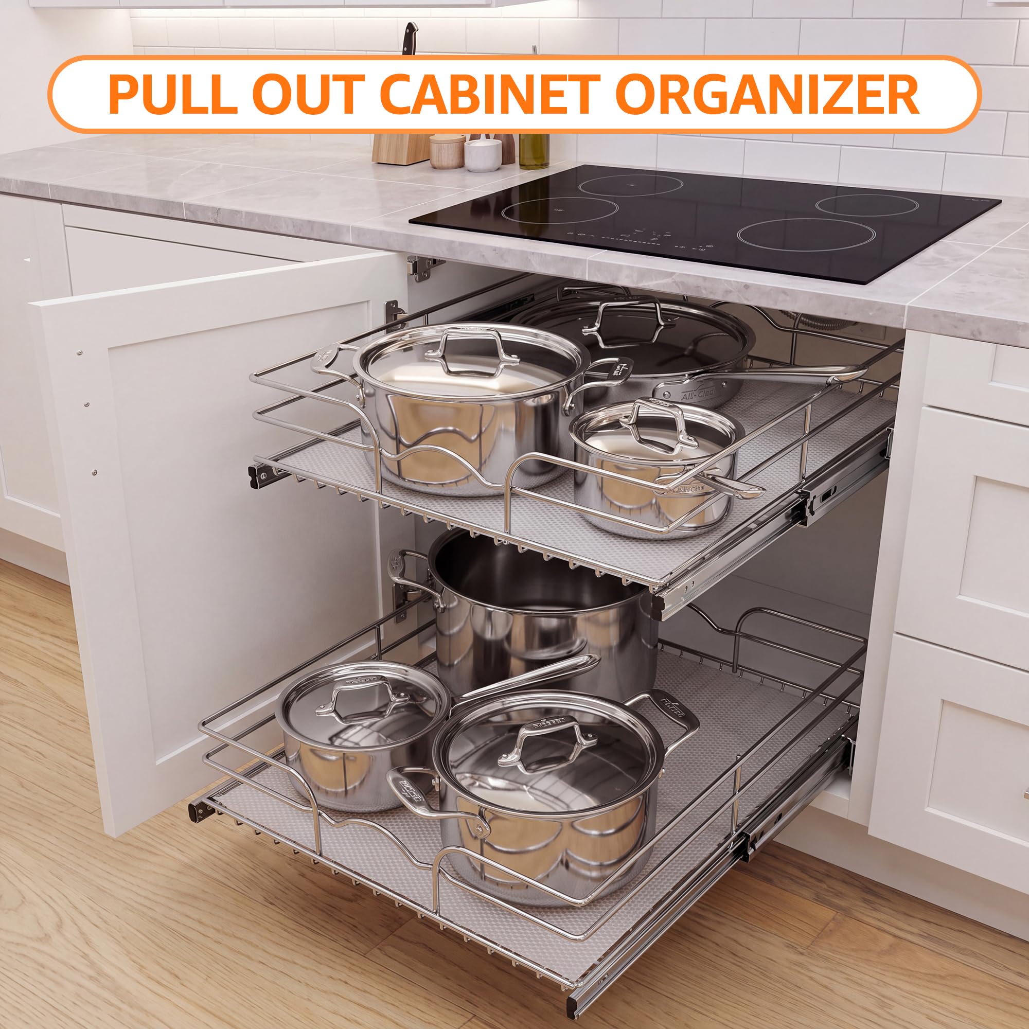PaBUSIOr Shelf Liners - Protect & Organize Wire Shelves -7