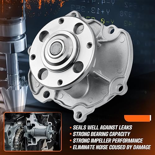 Miniatura 3 de AW5103 Kit de bomba de agua para motor con junta para Chevy y GMC y Cadillac y Buick & Pontiac & Saab y Suzuki y Saturn, para Camaro, Equinox,