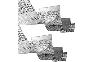 Beistle Metallic Plastic Fringed Ceiling Curtains