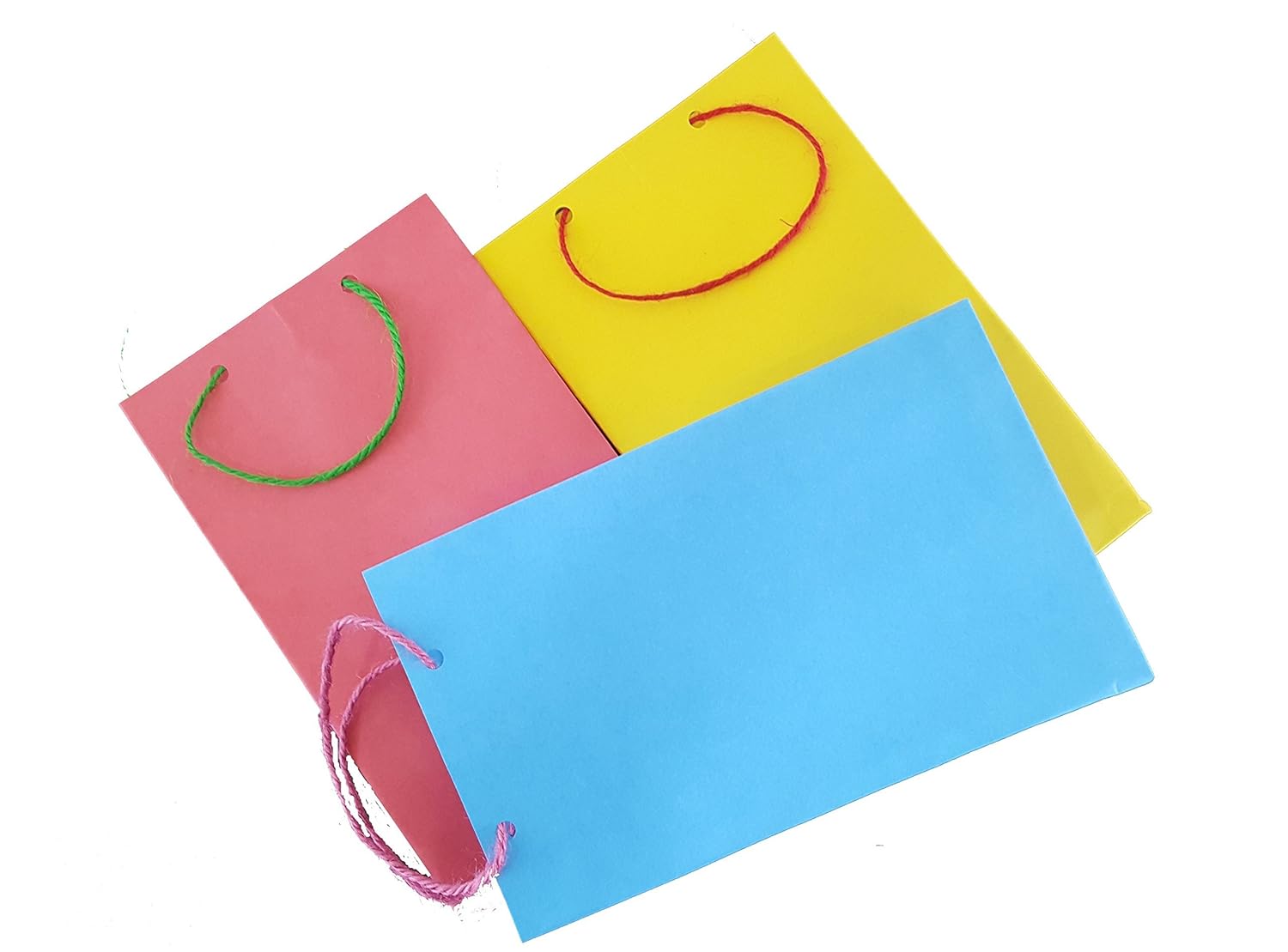 Return Gift Bags Assorted Plain Colourful Paper Bags (Size 7.5" x 4.