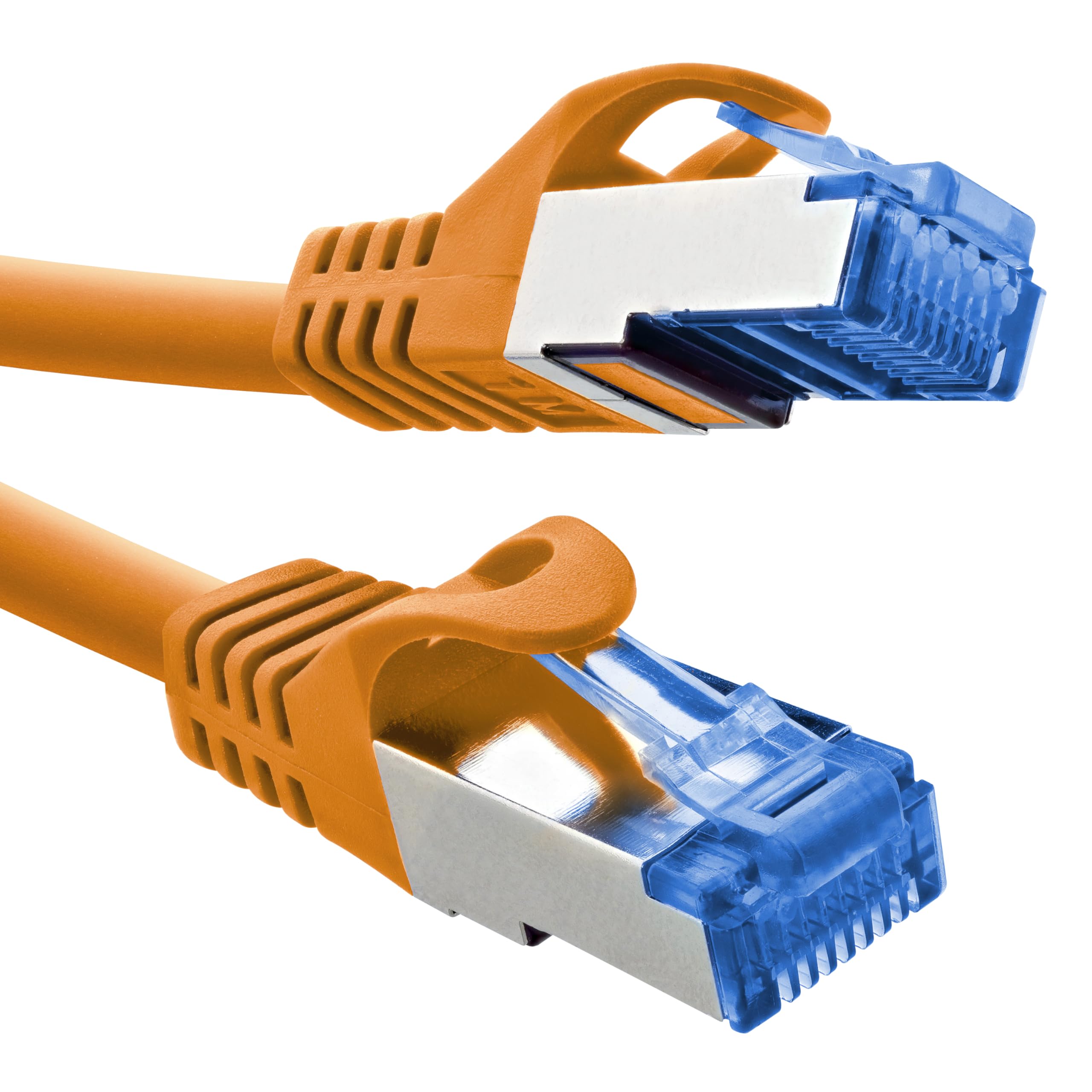 InLine® Patch Cable, Cat.6A, S/FTP, TPE (LSZH), CCA, PoE, LAN, Ethernet, Network Cable, RJ45 Gigabit, Orange, 10 m, 72600O