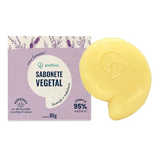 Sabonete Vegetal Natural 85g - positiv.a (Lavanda e Melaleuca)