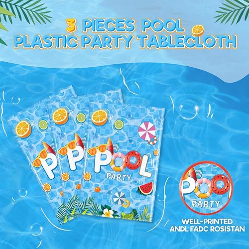 Miniatura 10 de Mantel de 3 piezas para baby shower, decoración de elefante para baby shower, funda de mesa rectangular de elefante azul para cumpleaños de niños,