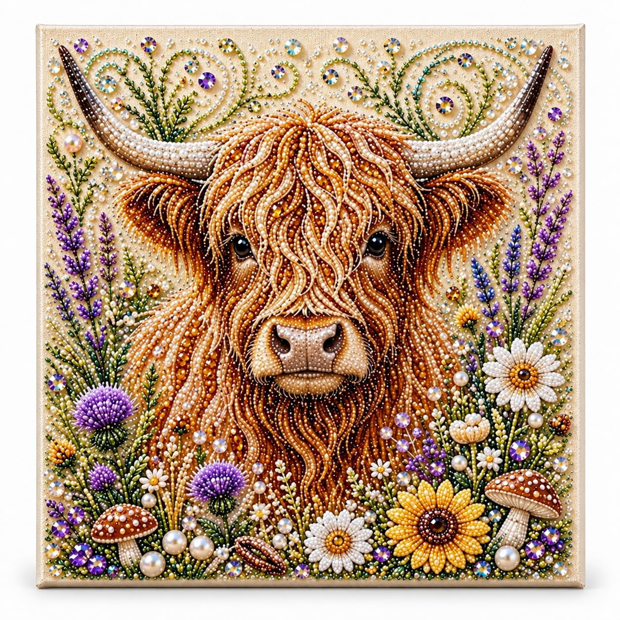Animal Pearl Art DIY Craft Kit Diamond Painting Home Wall Decor for Adults