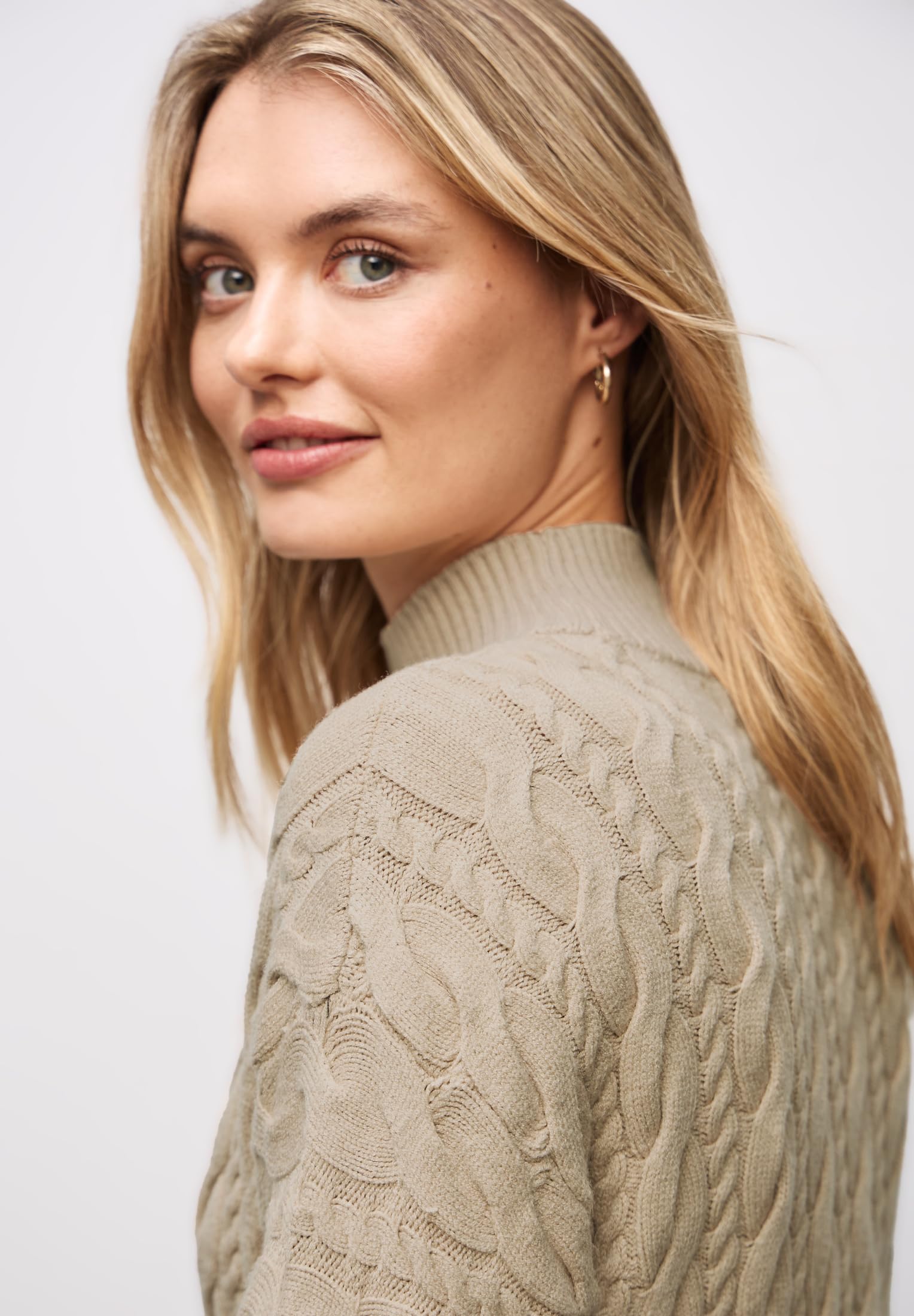 Street One Maglione con Motivo a trecce Donna