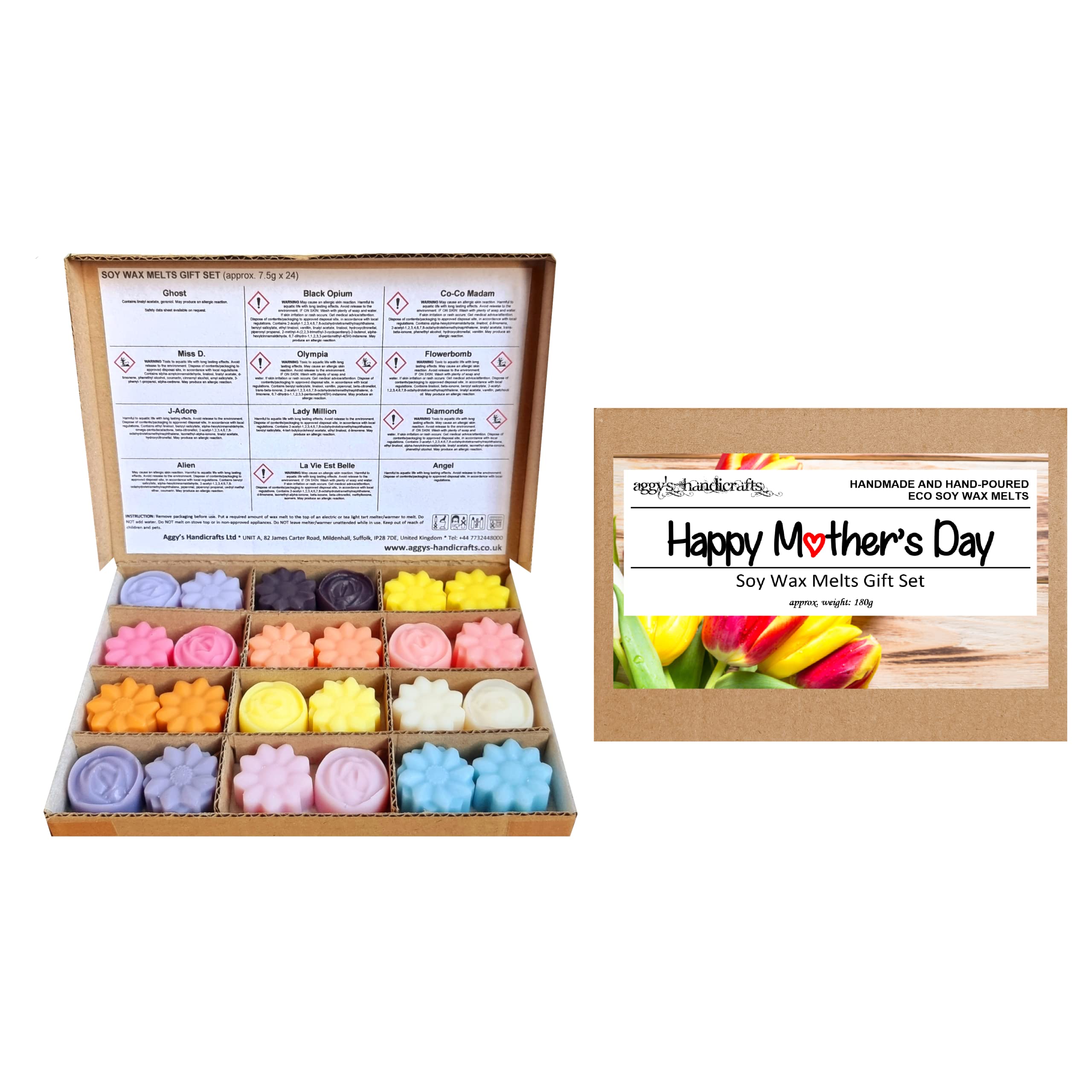 Happy Mother's Day Sample Soy Wax Melts Gift Box (Approx. 180g) / Alien, Angel, Black Opium, Co-Co Madam, La Vie Est Belle, Olympia and More โ image 1