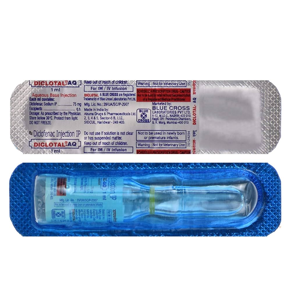 Diclotal-AQ - Ampule of 1 ml Injection : Amazon.in: Health & Personal Care