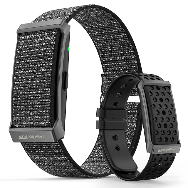 EnergyPort Fitness Tracker Wearable Health Smart Bracelet Band with Blood Oxygen 170 Sport Mode 60-Day Battery Lifetime Membership